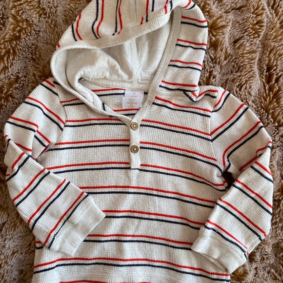 Ever & Ever striped ribbed hoodie in 18 months - Picture 2 of 3